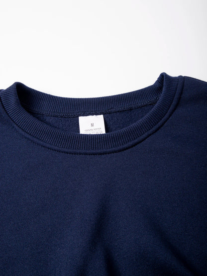 Men's Crew Neck Sweatshirts Solid Color Sweatwear Spring Outdoor Casual Daily Long Sleeve Pullover Hoodie Man Sportswear