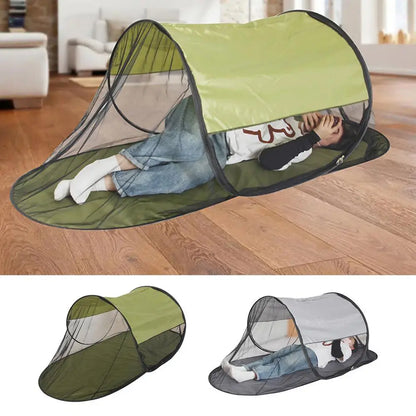 Tents for Camping Foldable Net Tent with Floor Single Person Camping Screen Shelter Portable Screen Houses for Bedding Camping