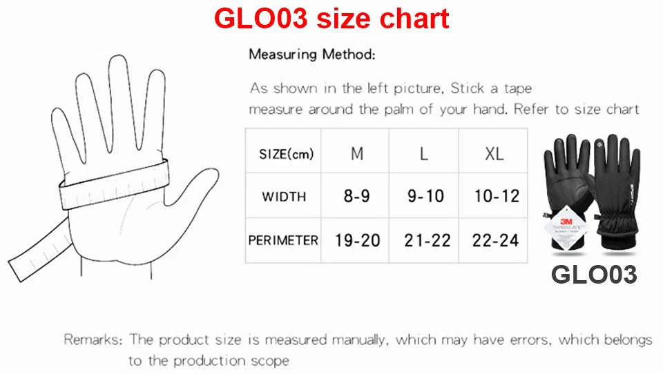 قفازات حرارية شتوية لركوب الدراجات والتزلج والرياضات الخارجية والجري والدراجات النارية وقفازات صوفية تعمل باللمس وقفازات دافئة غير قابلة للانزلاق بأصابع كاملة
