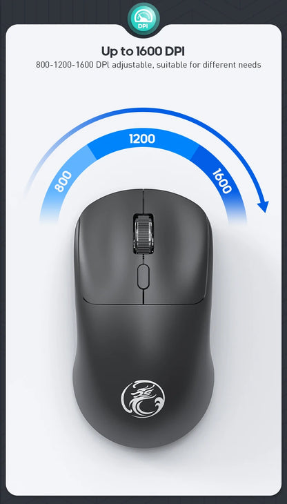 Wireless Keyboard and Mouse Combo - Full Size Wired Backlit Gaming Keycaps Optical Mouse with Adjustable DPI for Business Office