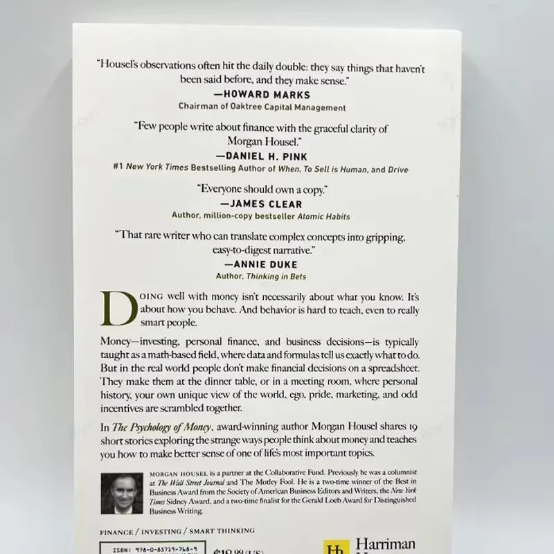 The Psychology of Money Books for Adults, Timeless Lessons on Wealth, Greed Happiness Business Books