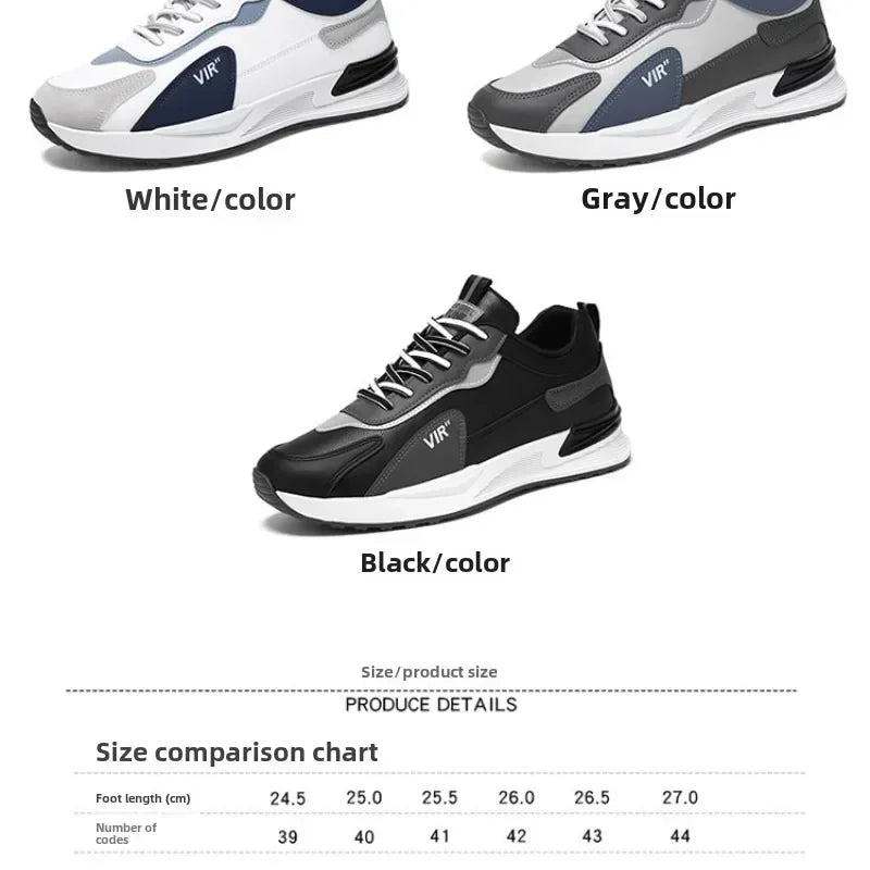 2025 New Men's Shoes Sports Shoes Running Trend Leisure High-grade Students All Match Men's Height-raising Shoes  Shoes for Men