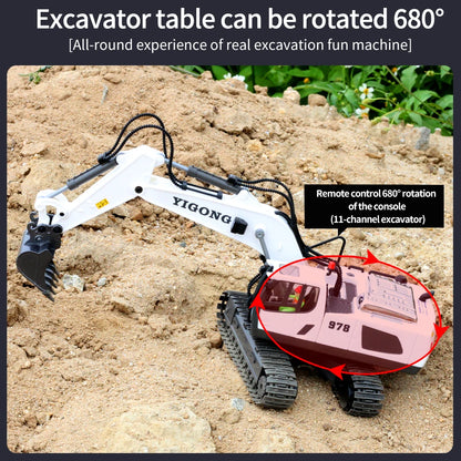 Excavator RC Car Toys Remote Control Car Toys For Boys Radio Control Excavator Dump Truck Bulldozer Electric Car Kids Toys Gift