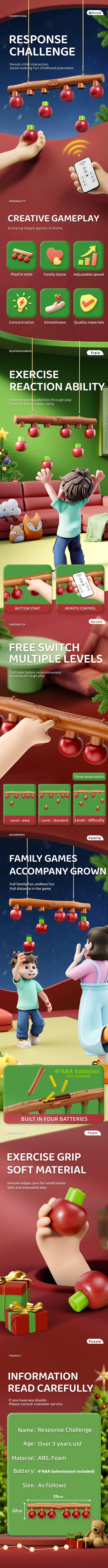 Challenge Falling Sticks Game Kids Stick Catching Toy Training Reaction Ability Educational Parent-Child Interactive Toy Sports