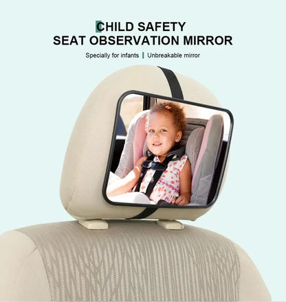 Car Rearview Mirror Baby Mirrors for Safety Interior Mirror Universal Car Seat Headrest Mirror Monitor Child Baby Safety Driving