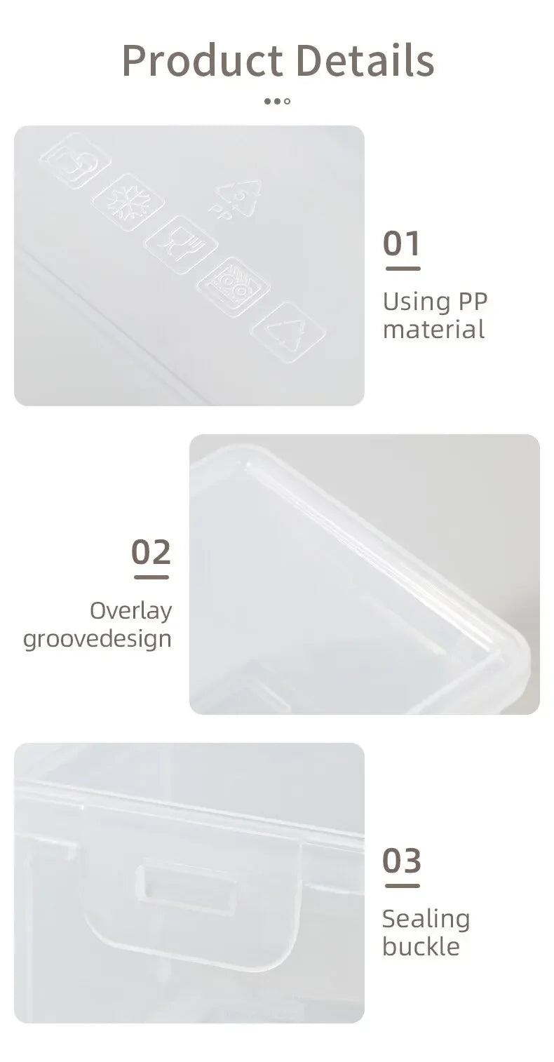 1PC Transparent Pencil Case Sketch Plastic Pencil Case Storage Case Art Student Pencil Case Large Capacity Toolbox