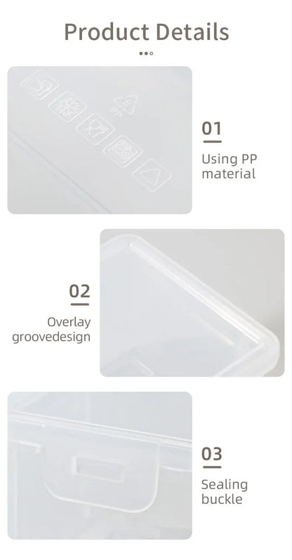 1PC Transparent Pencil Case Sketch Plastic Pencil Case Storage Case Art Student Pencil Case Large Capacity Toolbox