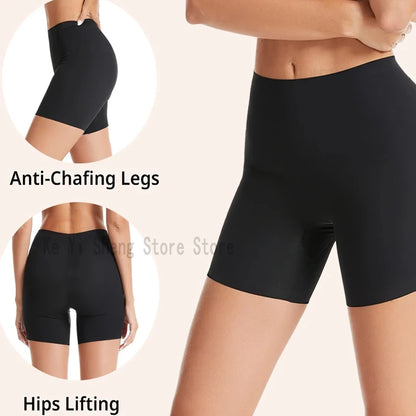 Women's thin safety pants, women's seamless breathable leggings, non-curling edge exposure, and plain pants are comfortable