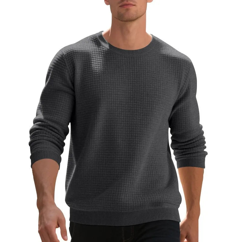 Animal Game Men's Crew Neck Sweatshirts Solid Color Large Pullover Outerwear Outdoor Jogging Tops Casual Streetwear Basic Top