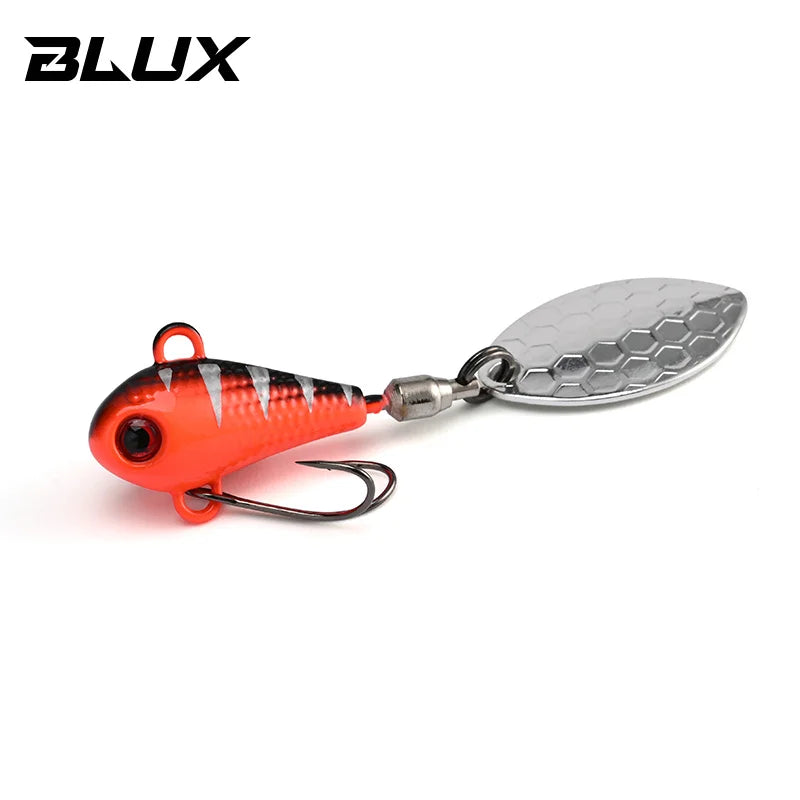 BLUX SPINTAIL Fishing Lure 4.5g 7g 11g Mag Tail Spinner Shad Metal Vib Casting Shore Jig Bait Copper Blade Spoon Freshwater Bass