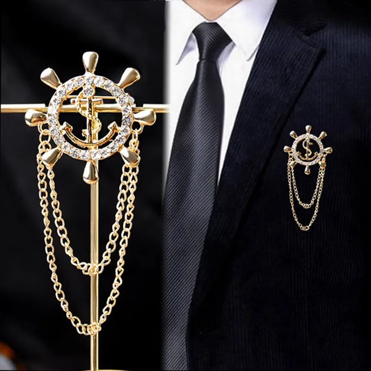 Halloween Dress Up Accessories Navy Cap Scarf Tie Sunglasses Cigarette Holder Chain assel Rudder Brooch Sailor Navy Set of Eight