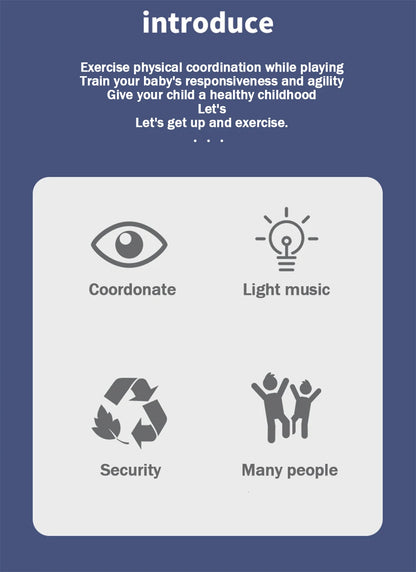 1 Pcs Battery Type Electric Light Air Cushion Indoor Parent Child Exercise Suspended Football