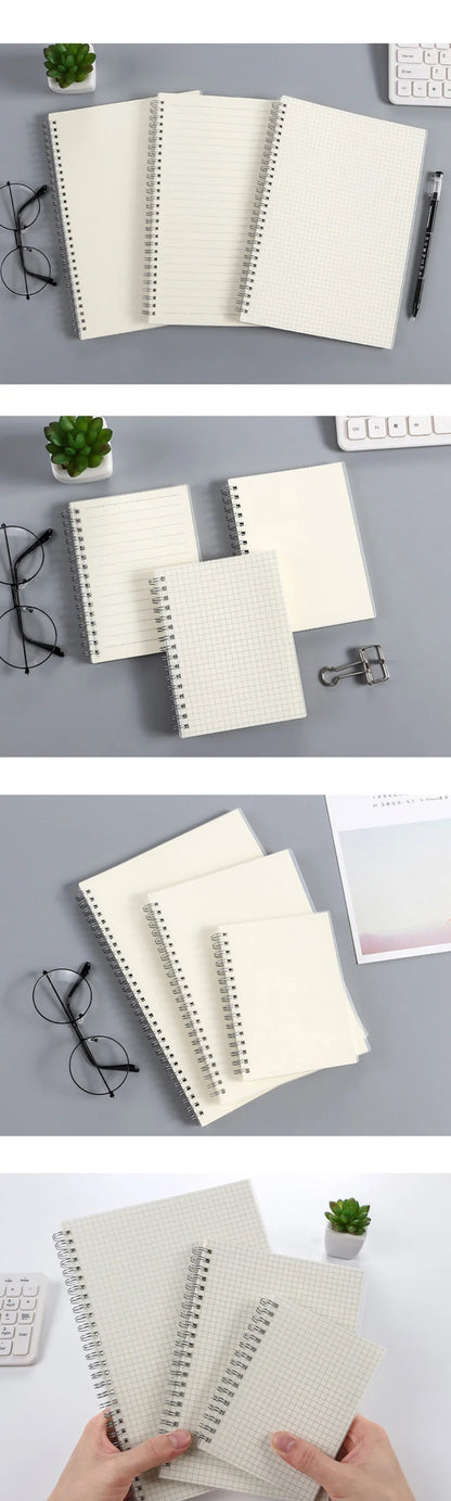 A5/B5 Notebook Spiral book coil Planner Lined Blank Grid Paper Journal Diary Sketchbook For School Supplies Stationery Office