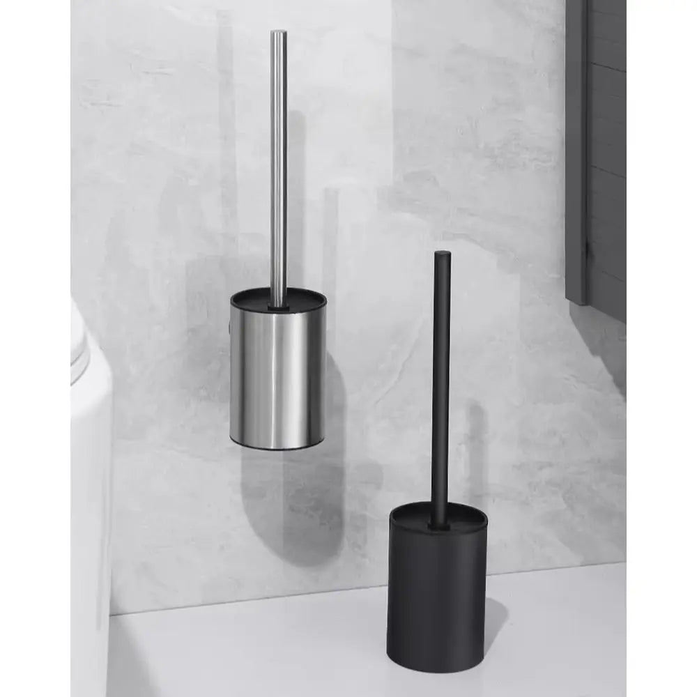 Bathroom Toilet Brush Holder Cleaning Bathroom Hardwares Stainless Toilet Brush Wall Mounted Bathroom Accessories Cleaning Tools