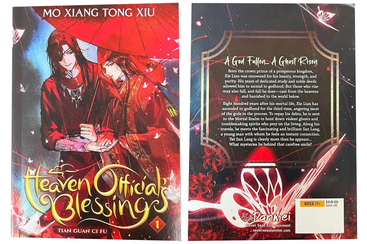 Tian Guan Ci Fu Novel Books English Version of Ancient Chinese Romance Novels1-4 Physical Books New Heaven Official's Blessing