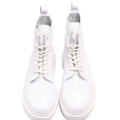 أحذية نسائية 2024 أحذية نسائية برباط للخريف بأصابع مستديرة ومنصة قصيرة صلبة مقاومة للماء وعصرية أحذية عارية