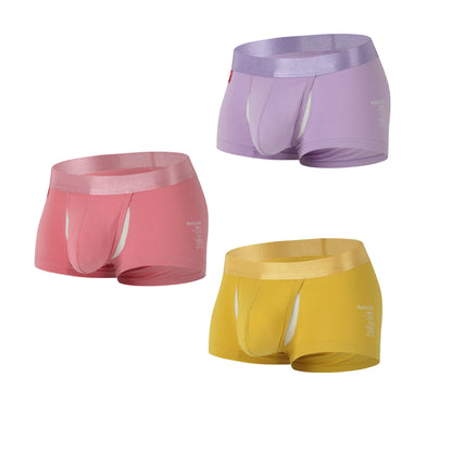 Open Front Underwear Men Cotton Sexy Men's Boxer Shorts Panties Breathable Pouch Bulge Underpants Male