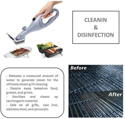 BBQ Grill Outdoor Steam Cleaning Brushes Barbecue Cleaner Suitable For Charcoal Scraper Gas Accessories Cooking Kitchen Tool