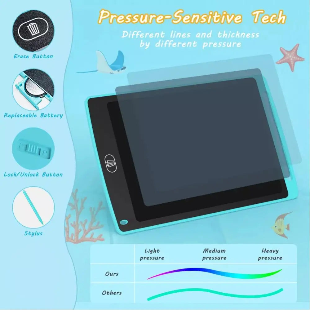 Children's Digital Drawing Tablet 8.5 Inch LCD Screen Electronic Writing Board with Handwriting Pad and Stylus Pad LCD Screen
