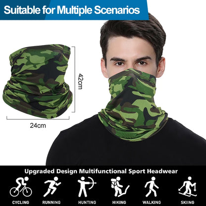 1 PCS Cycling Face Mask Breathable Headscarf Bandana Scarf Neck Multifunctional UV Protection Outdoor Fishing Hiking Head Band
