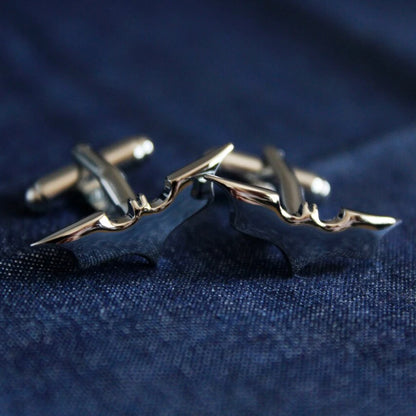 Bat, gunmetal black cufflinks, silver accessories, novelty accessories, gifts for men