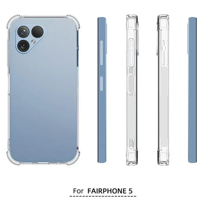 جراب TPU شفاف مقاوم للصدمات بأربع زوايا لهاتف Fairphone 6 5 غطاء حماية شفاف لهاتف Fairphone6
