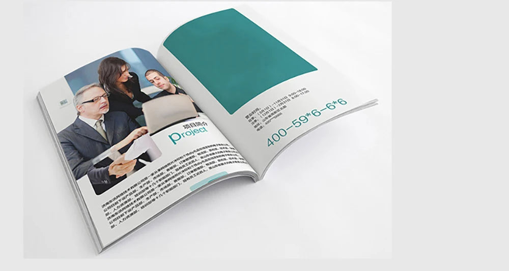 Custom Books Booklet Brochure Printing Magazine Comic Instruction Manual Catalogue For Advertising Company Business Soft Cover