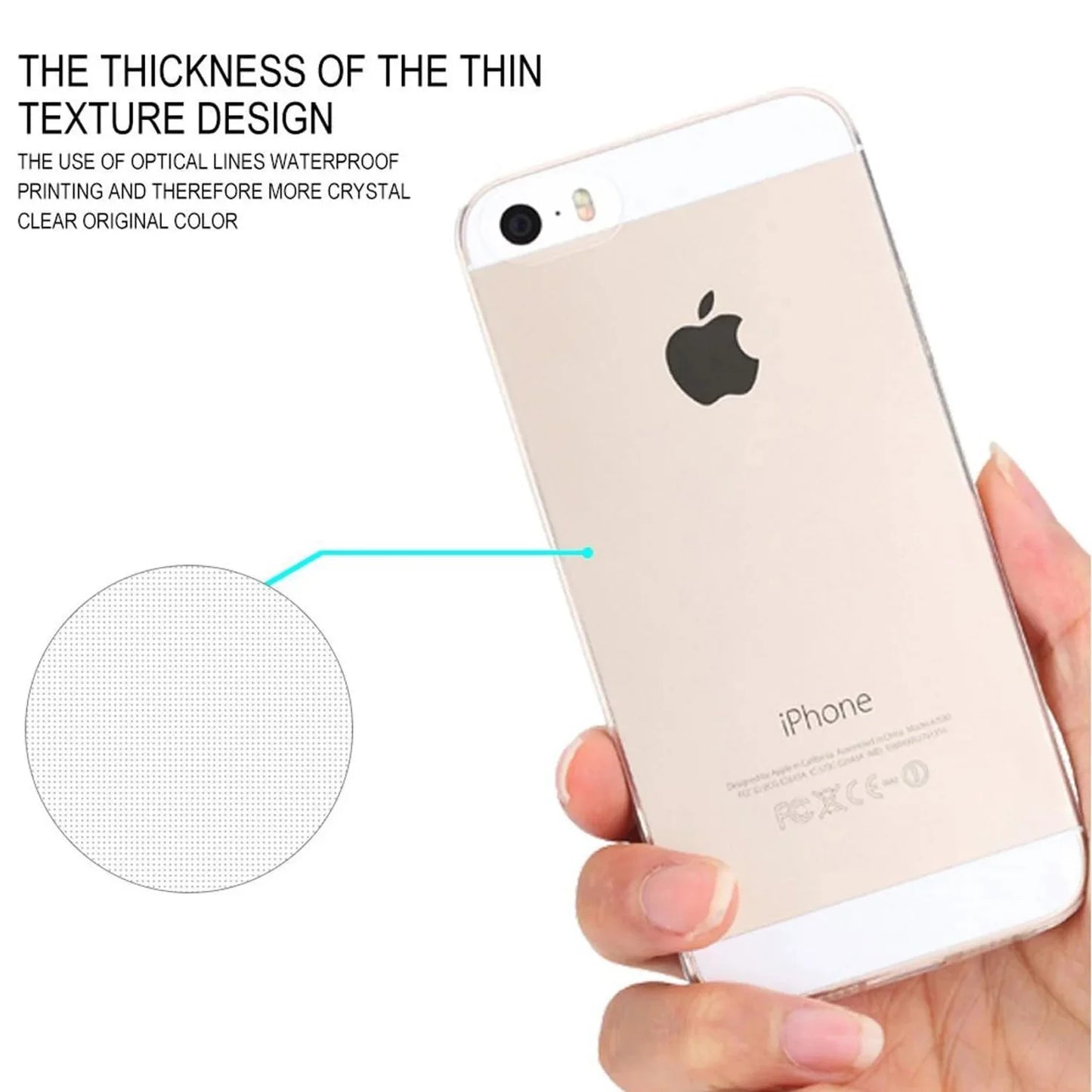 For iPhone 5 Case Clear Silicone Soft TPU Cover For iPhone 5S SE 2016 SE 2020 SE 2022 iPhone 7 iPhone 8 Transparent Coque
