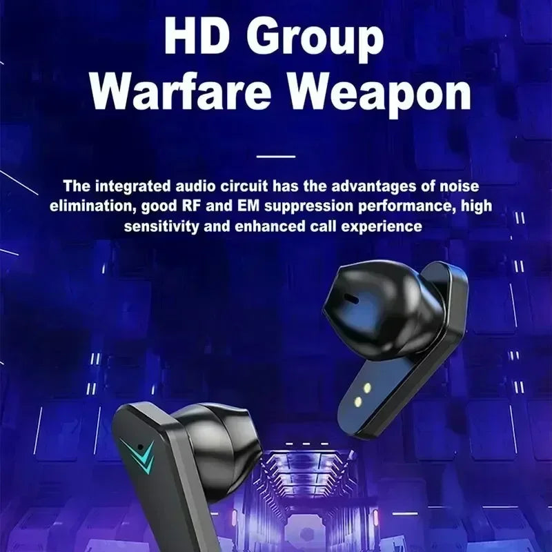 New TWS Gaming Earbuds Wireless Bluetooth Earphones With Mic  9D Stereo Music HiFi Headset For Gamer apply to smartphones