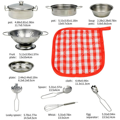 Kitchen Set Pretend Play Simulated Kitchen Toy Children Role Playset Cooking Set Educational Gift for Girls Boy