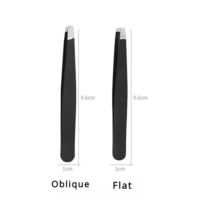 Stainless Steel Eyebrow Tweezers - Precision Hair Removal And Shaping Tool for Women and Men -  Durable And Comfortable Grip
