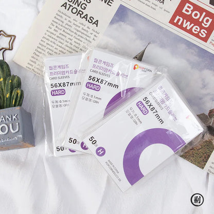 Fundas para tarjetas Kpop, bolsa protectora transparente antiarañazos, soporte para tarjetas de ídolo DIY