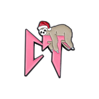 Retro Mexican Metal Hat Clip Pins Enamel Pins Cartoon Sloth Boy Baseball Cap Golf Cap Hat Badge Accessories Fashion Jewelry Gift