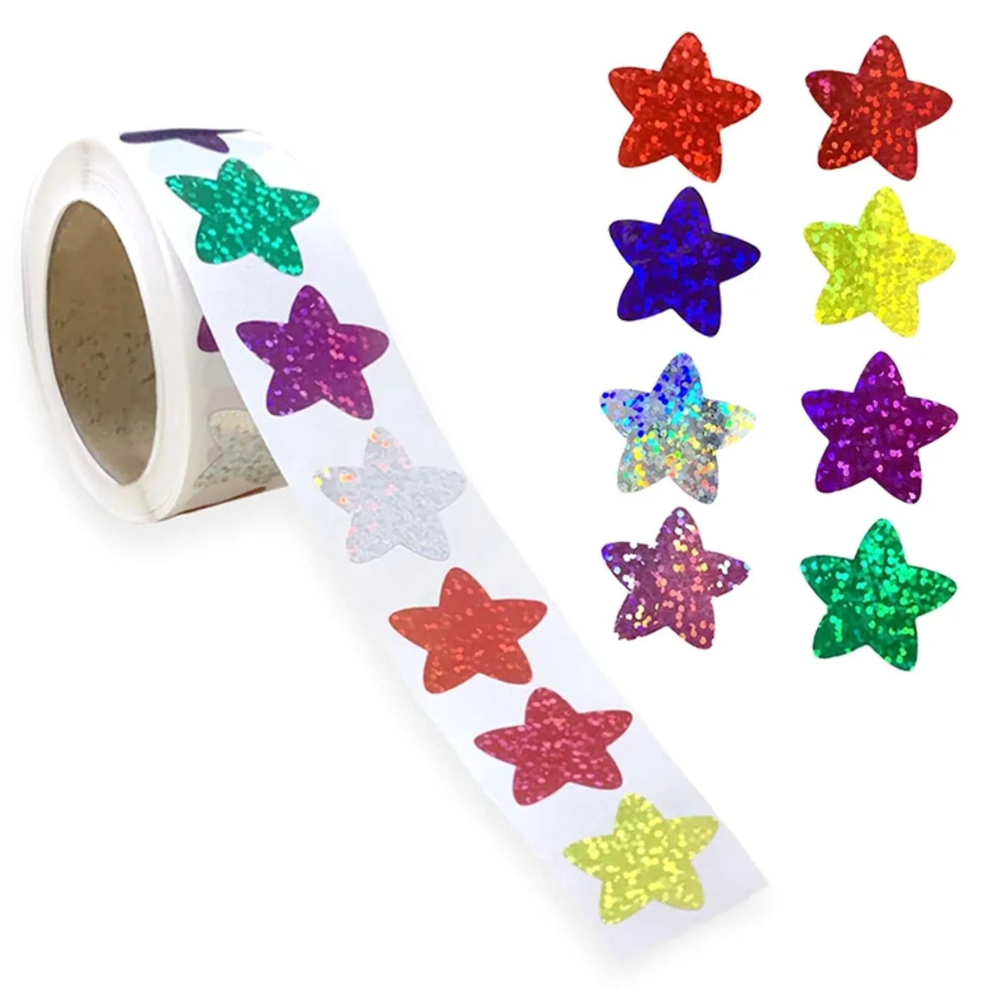 500pcs Holographic Venus Sticker for Children's Reward Laser Stickers Wall Crafts Classroom School Supplies