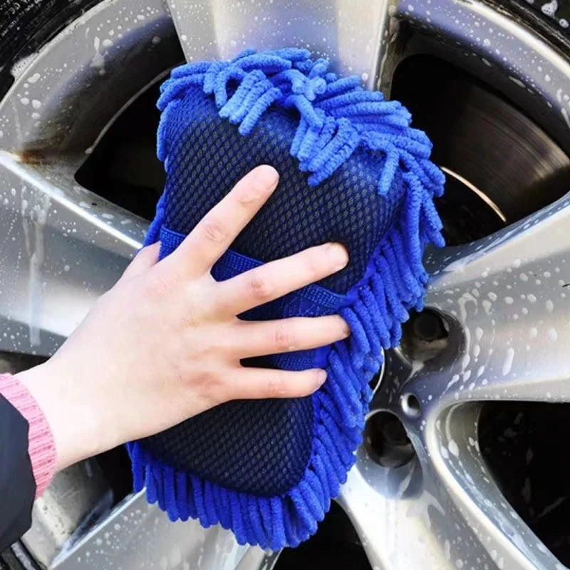 Superfiber Gloves Modeling Car Wash Sponge Clean Car Care Details Brush Clean Sponge Car Gloves Available On Both Side Auto Part