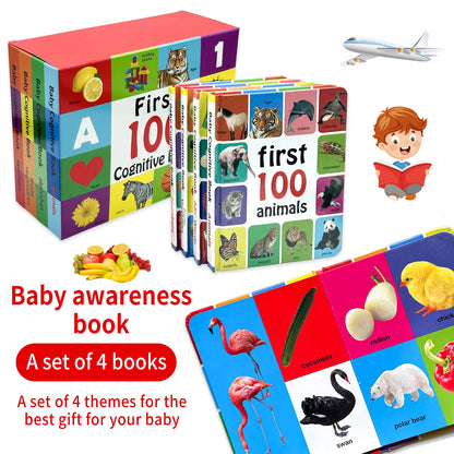 0-2 Years English Children's Cognitive Encyclopedia Enhancing Cognition Children's Early Learning Books Gifts