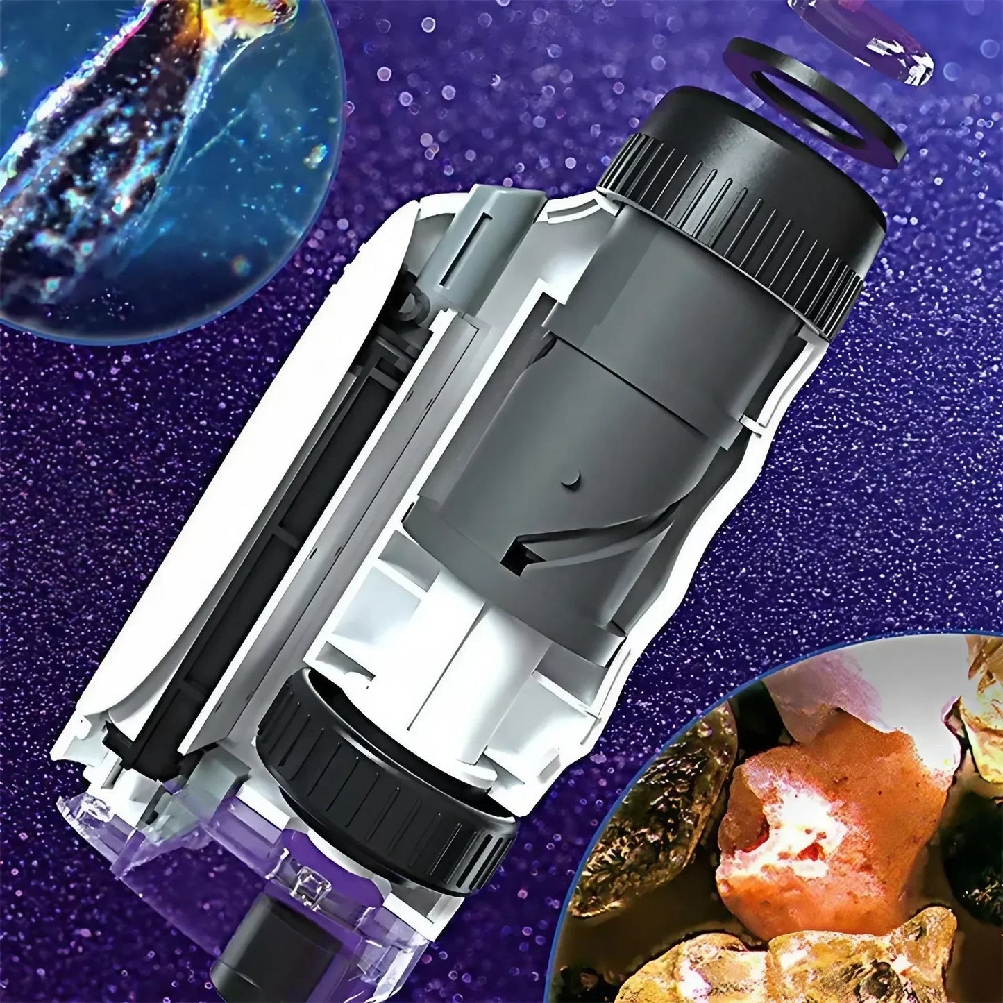 Portable Handheld 60X-100X Magnification Microscope Optical Lens Scientific Observation Tool