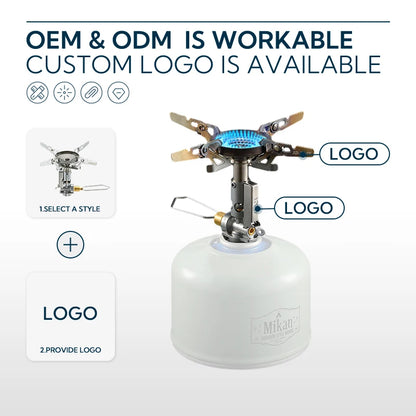 Campingmoon Adjustable mini Camping accessories portable camping gas Stove