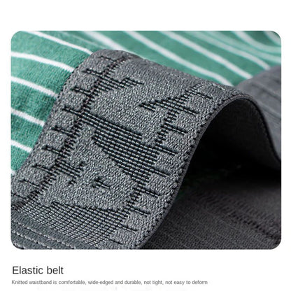 1Pcs Boxer Shorts Men's Underwear Sexy Panties Cotton Striped Man Underpants Male Boxers Homme U Convex Lingerie Free Shipping