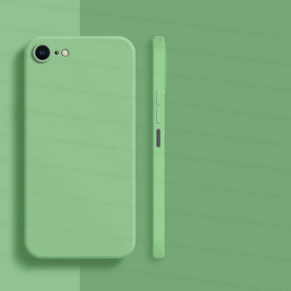 For iPhone 8 Case For iPhone SE 2022 2020 7 8 Plus Cover Case Luxury Shockproof Soft TPU Liquid Silicone Phone Back Cover Case