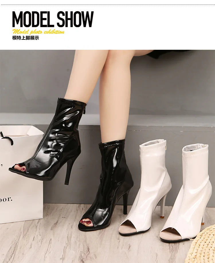 Women's Shoes 2024 High Quality Slip-on Women's Boots Fashion Pleated Office and Career Sexy Pointed Zapatos