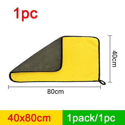 منشفة غسيل السيارات من SEAMETAL المصنوعة من الألياف الدقيقة 400 جرام لكل متر مربع من المخمل المرجاني المزدوج الجوانب، مناشف تنظيف عالية الامتصاص للماء، قماش تجفيف لغسيل السيارات