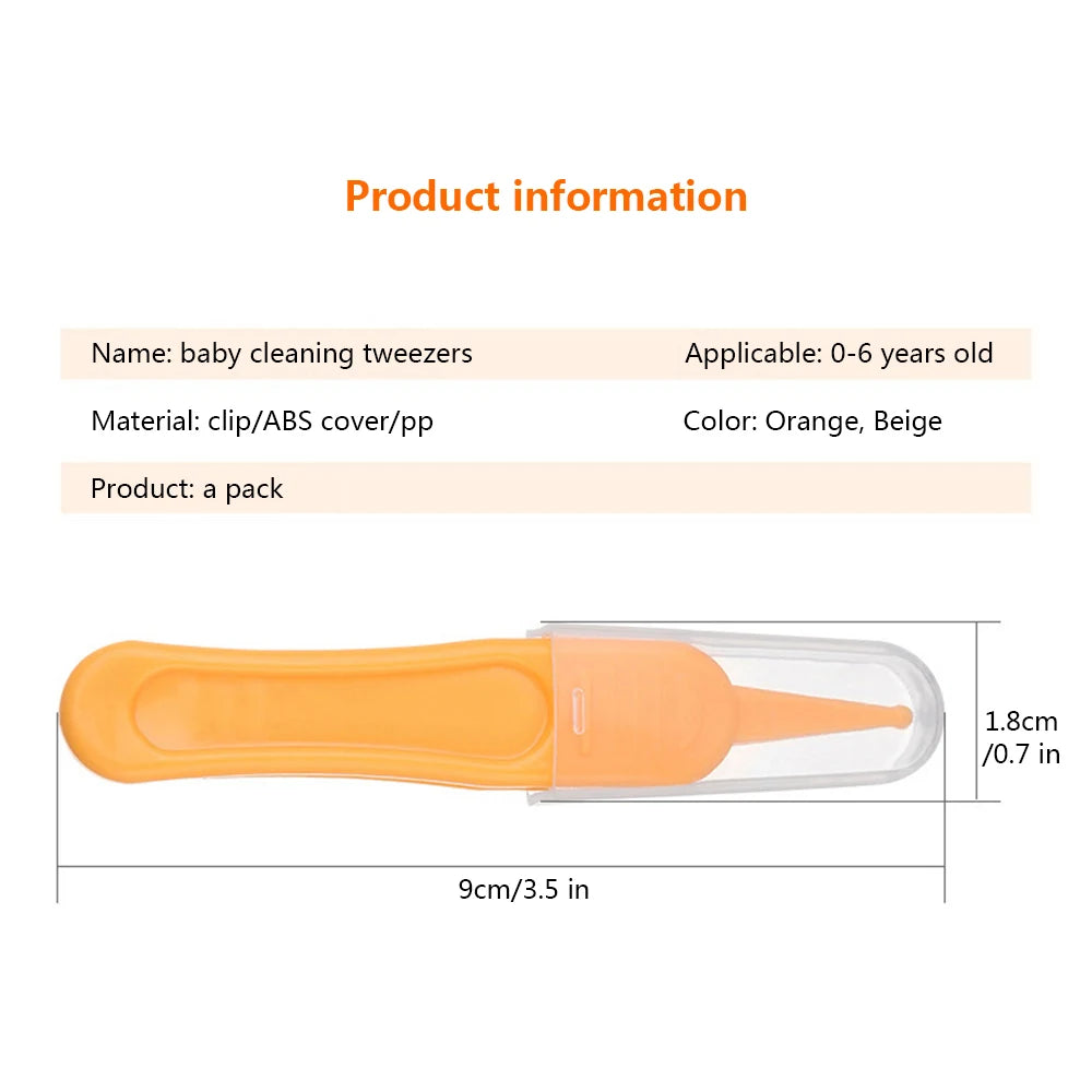 Cavity Care Ear Nose Navel Clean Baby Dig Booger Clip InfantsTools Kids Safety Tweezers Cleaning Forceps Toddler Nasal