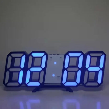 3D Mini Clock LED Digital Wall Clock Desk Clock Electronic Alarm Clock Living Room Wall Clock DIY Kitchen Timer Cute Timer