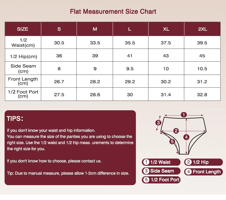 Seamless Period Underwear Girls High Waist Menstruation Panties Women's Menstrual Panties Ladies Menstrual Underwear Leak Proof