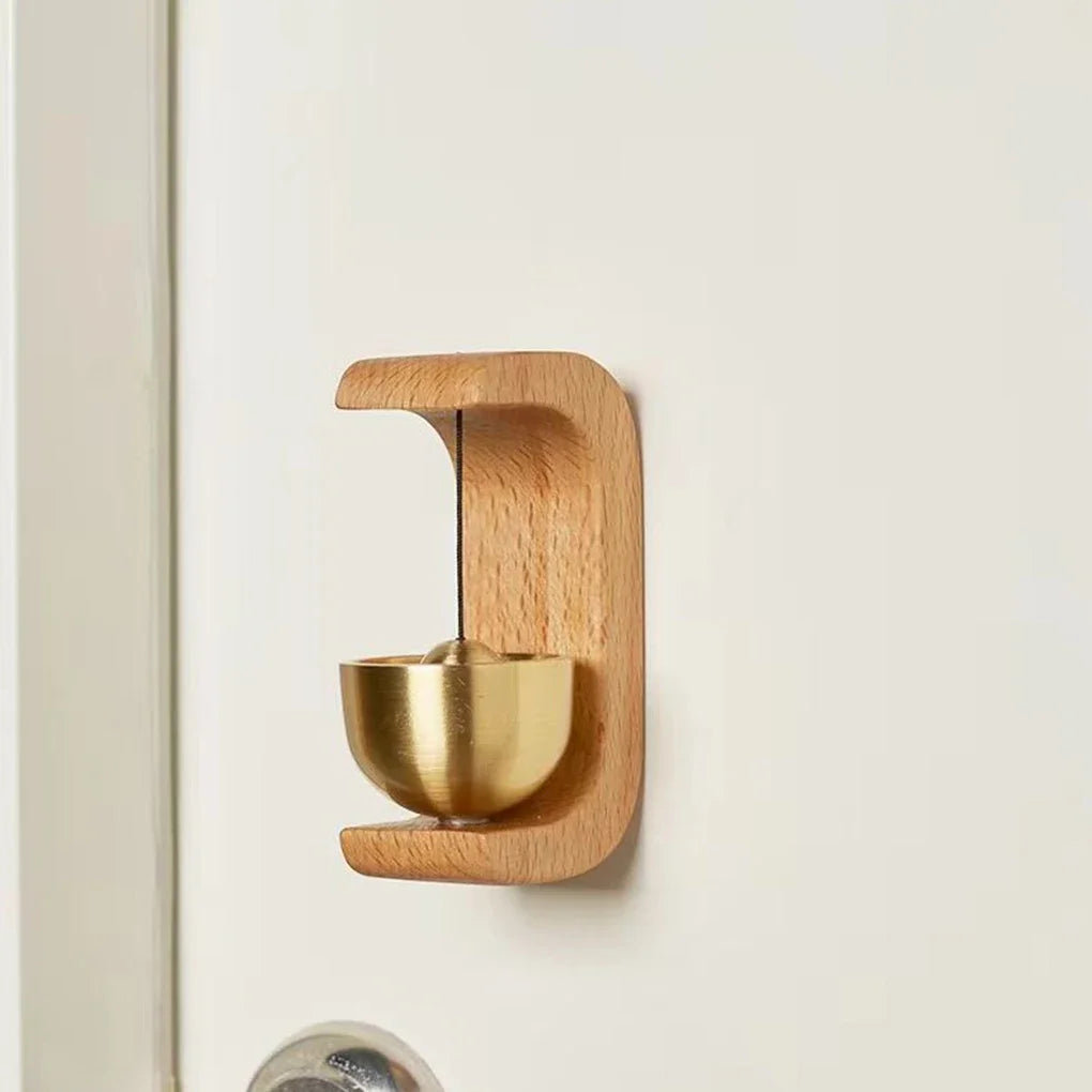 Door Bell Wooden Wind Chimes Wireless Doorbell Entrance Door Bell Decorative Wind Bell for Home Opening Home Decoration