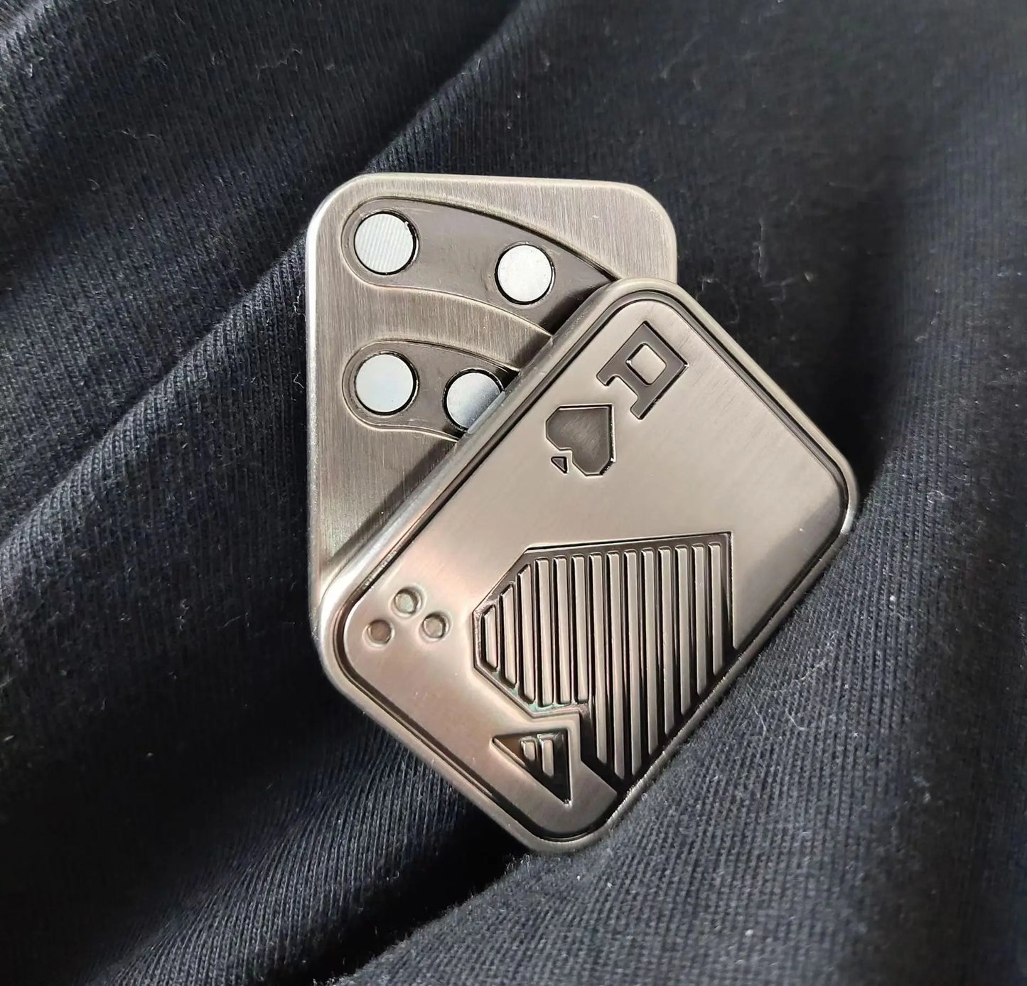 Fidget Spinner KK Pop Fingertip Gyro Solution Pressure Reduction Toy Push Poker Push Card EDC stainless Steel Toys Adult Gifts