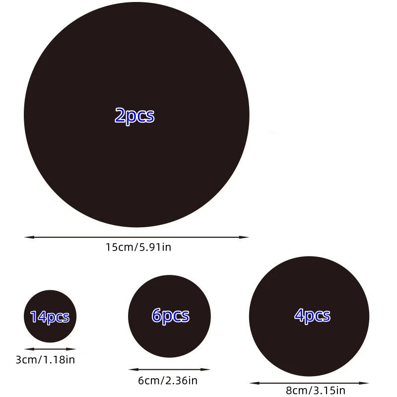 26pcs Round Acrylic Mirror Stickers - Self-Adhesive Removable Bathroom/Kitchen Wall Decor, Shatterproof Tile Art for Ceramic