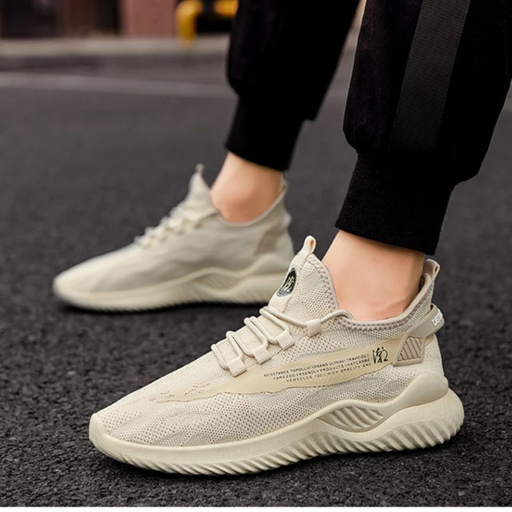 Men Sneakers 2025 Men Tennis Shoes New Fashion Spring and Summer Leisure Walking and Running Breathable Flat Bottom Gym Sports
