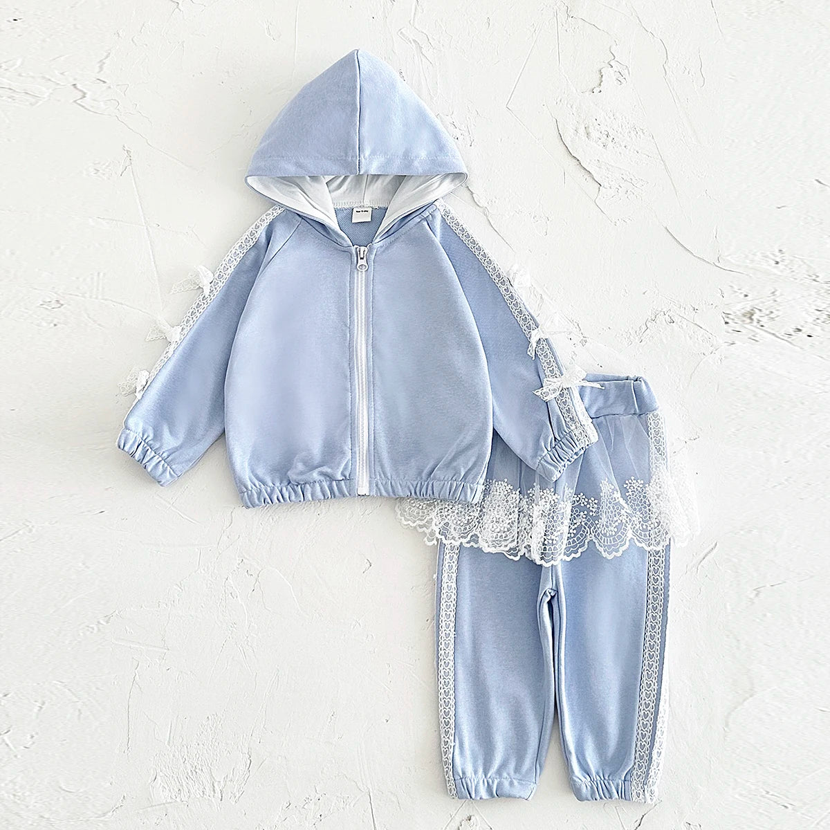 Kids Baby Girl Clothes Hoodie Outerwear Toddler Sets Lace Skirt Sweatshirt Top+Pants Long Sleeve Kids Girl Clothing Spring Autum